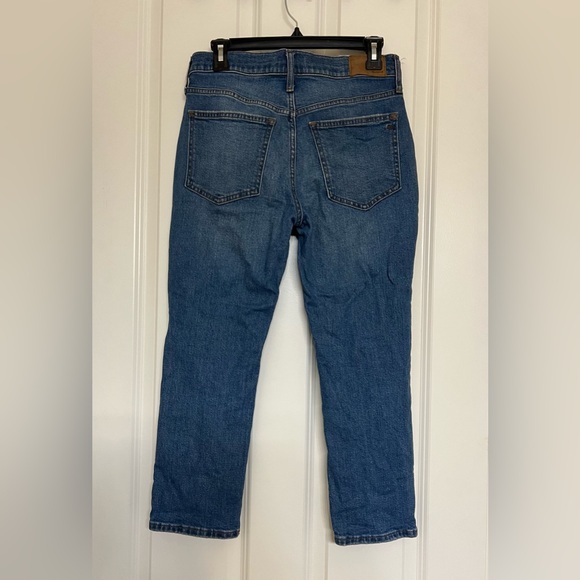 SOLD Madewell The Perfect Vintage Crop Jean with Knee Rips - Size 27P - Picture 4 of 13